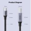 imageUGREEN USB B to USB C Printer Cable 3 FT Nylon USB B to USBC Cable for MacBook ProAir MIDI Cable Compatible with MIDI KeyboardDJ ControllerDACYamaha Casio Digital Piano for iPadSilver