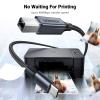 imageUGREEN USB B to USB C Printer Cable 3 FT Nylon USB B to USBC Cable for MacBook ProAir MIDI Cable Compatible with MIDI KeyboardDJ ControllerDACYamaha Casio Digital Piano for iPadBlack