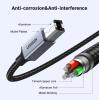 imageUGREEN USB B to USB C Printer Cable 3 FT Nylon USB B to USBC Cable for MacBook ProAir MIDI Cable Compatible with MIDI KeyboardDJ ControllerDACYamaha Casio Digital Piano for iPadSilver