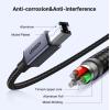 imageUGREEN USB B to USB C Printer Cable 3 FT Nylon USB B to USBC Cable for MacBook ProAir MIDI Cable Compatible with MIDI KeyboardDJ ControllerDACYamaha Casio Digital Piano for iPadBlack