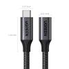 imageUGREEN USB C Extension 10Gbps USB 32 USBC Extension Cable 100W4K 60Hz Compatible with iPhone 1615 M3 MacBook ProAir iPad Air 2024 Galaxy S24 Ultra Switch Consoles etc Grey 1 mBlack