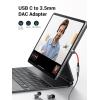 imageUGREEN USB C to 35mm Audio Adapter Type C to Headphone Aux Jack Dongle 24bit96kHz HiFi DAC Cable Cord Compatible with iPhone 17 16 Pro Max16 Plus iPad Galaxy S25 S24 Ultra Pixel 10 GreyRed