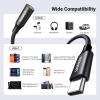 imageUGREEN USB C to 35mm Audio Adapter Type C to Headphone Aux Jack Dongle 24bit96kHz HiFi DAC Cable Cord Compatible with iPhone 17 16 Pro Max16 Plus iPad Galaxy S25 S24 Ultra Pixel 10 GreyBlack