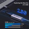 imageUGREEN USB C to Ethernet Adapter 25G Ethernet Adapter for Laptop Aluminum Type C Thunderbolt 43 Compatible to RJ45 Network Internet Compatible for NAS MacBook AirPro XPS iPhone 15 ProMax
