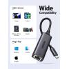 imageUGREEN USB C to Ethernet Adapter Plug and Play 1Gbps Ethernet Adapter Aluminum Case Thunderbolt 43 Compatible to RJ45 Network Dongle Compatible for MacBook ProAir iPhone 16 ProMax iPad XPSGrey