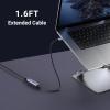 imageUGREEN USB C to Ethernet Adapter Plug and Play 1Gbps Ethernet Adapter Aluminum Case Thunderbolt 43 Compatible to RJ45 Network Dongle Compatible for MacBook ProAir iPhone 16 ProMax iPad XPSSpace Grey