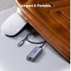 imageUGREEN USB C to Ethernet Adapter Plug and Play 1Gbps Ethernet Adapter Aluminum Case Thunderbolt 43 Compatible to RJ45 Network Dongle Compatible for MacBook ProAir iPhone 16 ProMax iPad XPSSpace Grey