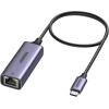 imageUGREEN USB C to Ethernet Adapter Plug and Play 1Gbps Ethernet Adapter Aluminum Case Thunderbolt 43 Compatible to RJ45 Network Dongle Compatible for MacBook ProAir iPhone 16 ProMax iPad XPSSpace Grey