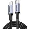 imageUGREEN USB C to USB C Cable 100W 2Pack USB C Charger Cable for iPhone 1717 Air17 Pro17 Pro Max16 MacBook Pro iPad Pro Dell XPS Samsung Galaxy S25S24S22 Ultra Switch Pixel 33FT BlackBlack