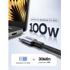 imageUGREEN USB C to USB C Cable 100W 2Pack USB C Charger Cable for iPhone 1717 Air17 Pro17 Pro Max16 MacBook Pro iPad Pro Dell XPS Samsung Galaxy S25S24S22 Ultra Switch Pixel 33FT BlackBlack
