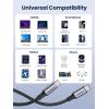 imageUGREEN USB C to USB C Cable 100W 2Pack USB C Charger Cable for iPhone 1717 Air17 Pro17 Pro Max16 MacBook Pro iPad Pro Dell XPS Samsung Galaxy S25S24S22 Ultra Switch Pixel 33FT BlackBlack