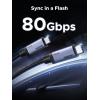 imageUGREEN USB C to USB C Cable 240W USB4 Gen4 80Gbps Premium 17K Dual 8K Triple 4K Display PD31 Type C Fast Charging Compatible with USB C Monitors MacBook iPad iPhone 171614 33FT