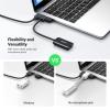 imageUGREEN USB to Audio Jack Sound Card Adapter with Dual TRS 3Pole 35mm Headphone and Microphone USB to Aux 35mm External Audio Converter for Windows Mac Linux PC Laptops Desktops PS5 Switch 2black
