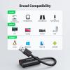 imageUGREEN USB to Audio Jack Sound Card Adapter with Dual TRS 3Pole 35mm Headphone and Microphone USB to Aux 35mm External Audio Converter for Windows Mac Linux PC Laptops Desktops PS5 Switch 2black