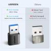 imageUGREEN USB to USB C Adapter 3Pack USB C Female to USB Male Adapter 10Gbps Type C Converter for iPhone 17 16 15 14 13 Plus Pro MaxiPad Air Mini 6 7Samsung Galaxy S23 S24Pad AirBlackBlack