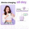 imageUGREEN Uno 30W USB C Charger Block Compact Nexode Robot GaN Fast Charger for iPhone 17161514 Galaxy S25S24S23S22 Pixel 109876 MacBook Air iPad Pro BlackPurple