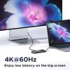 imageUGREEN Uno 6 in 1 USBC Hub with 10Gbps USBC ampamp USBA Data Ports 4K60Hz HDMI for MacBook ProAir iPad Pro Surface XPS Thinkpad and More