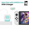 imageUGREEN Uno 65W USB C Charging Block Nexode 3Port GaN Charger Compact Fast USB C Power Adapter for MacBook ProAir XPS 13 Note 2010 iPhone 1716 Galaxy S25S24 Steam Deck ROG AllyBlackPink Blue