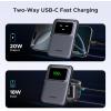 imageUGREEN Uno Magnetic Power Bank Wireless Portable Charger 20W Fast Charging Battery Pack with Foldable Stand and TFT Display 5000mAh for iPhone 1717 Air17 Pro17 Pro Max16151413 Series Black