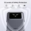 imageUGREEN Uno Magnetic Power Bank Wireless Portable Charger 20W Fast Charging Battery Pack with Foldable Stand and TFT Display 5000mAh for iPhone 1717 Air17 Pro17 Pro Max16151413 Series Black