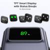 imageUGREEN Uno Magnetic Power Bank Wireless Portable Charger 20W Fast Charging Battery Pack with Foldable Stand and TFT Display 5000mAh for iPhone 1717 Air17 Pro17 Pro Max16151413 Series Black