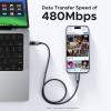 imageUGREEN Uno USB C to USB C Cable 100W Fast Charging Cable Type C Charging Cord with LED Display for iPhone 1717 Plus17 Pro17 Pro Max16 MacBook ProAir iPad ProAir Galaxy S25 Ultra 66FT BlackBlack