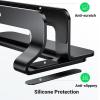 imageUGREEN Vertical Laptop Stand Holder for Desk Compatible with MacBook Pro MacBook Air Stand Vertical Aluminum Adjustable for Up to 173 Inch Gaming Laptop GrayBlack