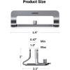 imageUGREEN Vertical Laptop Stand Holder for Desk Compatible with MacBook Pro MacBook Air Stand Vertical Aluminum Adjustable for Up to 173 Inch Gaming Laptop GraySilver Gray