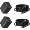 imageUGREEN 30W Charger for iPhone 17 Fast Charging 3 Port GaN Charger Block with 66ft USBC Cable for iPhone 17Air161514 Samsung Galaxy S25S24S23 Pixel 10987 iPad and More Matt Black2 Pack Matt Black