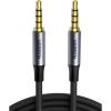 imageUGREEN 35mm Audio Cable Braided 4Pole TRRS HiFi Stereo Jack Shielded Male to Male AUX Cord Compatible with iPad Samsung Phones Tablets Car Home Stereos Headphones Speaker 3FT16FT