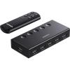imageUGREEN HDMI Switch 5 in 1 Out 4K60Hz HDMI Splitter with Remote 5 Port Switcher Selector Box Support 3D CEC HDR HDCP22 Compatible with PS543 Xbox Nintendo Switch Roku TV Fire Stick BlackBlack
