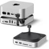 imageUGREEN Mac mini M4 Dock and Stand DP Hub for Mac mini M4 and M4 Pro 2024 with M2 NVMe SSD Enclosure 4K144Hz DP10G USB AC SDTF Audio