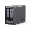 imageUGREEN NASync DXP2800 2Bay Desktop NAS Intel N100 Quadcore CPU 8GB DDR5 RAM 25GbE 2X M2 NVMe Slots 4K HDMI Network Attached Storage DisklessDXP2800 2Bay