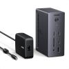 imageUGREEN Revodok Pro 314 USB C Docking Station 3 Monitors 2HDMI ampamp DP with 8K DP4K HDMI 100W PD 10Gbps USB Ports Gigabit Ethernet SDTF 170MBs 35mm Audio 90cm Cable140W Power Adapter