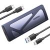 imageUGREEN SSD Enclosure ToolFree USB C External 10Gbps M2 NVMe to USB AdapterReader Supports M and BampampM Keys and Size 22302242 22602280 SSDs