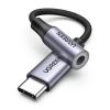 imageUGREEN USB C to 35mm Audio Adapter Type C to Headphone Aux Jack Dongle 24bit96kHz HiFi DAC Cable Cord Compatible with iPhone 17 16 Pro Max16 Plus iPad Galaxy S25 S24 Ultra Pixel 10 GreyGrey