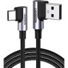 imageUGREEN USB to USB C Cable 90 Degree USB C Fast Charging Cord Compatible with iPhone 1616 Plus16 Pro16 Pro Max15Samsung Galaxy S10S10Pixel 76aLG G8G7PixelSwitch etc 16FT33FT