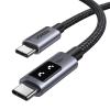 imageUGREEN Uno USB C to USB C Cable 100W Fast Charging Cable Type C Charging Cord with LED Display for iPhone 1717 Plus17 Pro17 Pro Max16 MacBook ProAir iPad ProAir Galaxy S25 Ultra 66FT BlackBlack