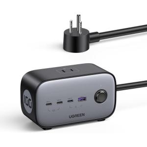 imageUGREEN 100W USBC Charging Station with AC Outlet Nexode 7in1 GaN Power Strip for Home and Office with 3 AC 3 USB C ampamp 1 USB A 6ft Extension Cord for MacBook ProAir iPad iPhone 17 Galaxy S25