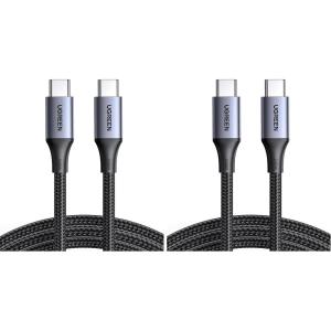 imageUGREEN 240W USB C to USB C Cable Fast Charging USB C Cable for iPhone 17 Pro Max16 Samsung Galaxy S25S24 MacBook ProAir iPad ProAirMini Dell XPS 66FT33FT Pack of 2