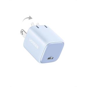 imageUGREEN 30W USB C Charger for iPhone 17 Nexode Foldable GaN PPS Compact Fast Wall Charger Block USBC Power Adapter for iPhone 17161514 Galaxy S25S24S23S22 BlackBlue
