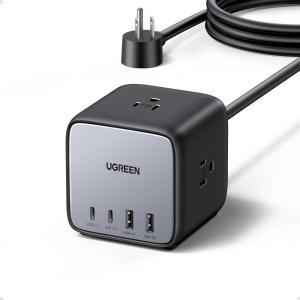 imageUGREEN 65W USBC Charging Station with AC Outlet Nexode 7in1 GaN Power Strip for Home Office and Travel with 3 AC 2 USB C ampamp 2 USB A 6ft Extension Cord for MacBook Pro iPhone 16 Pro and More