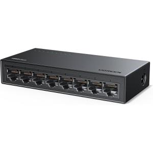imageUGREEN Ethernet Switch 5 Port Gigabit Ethernet Splitter Plug ampamp Play Wall Mount ampamp Desktop Network Switch Hub Unmanaged Compact with LED Fanless Quiet for Internet Cable Laptop Router NAS35499US