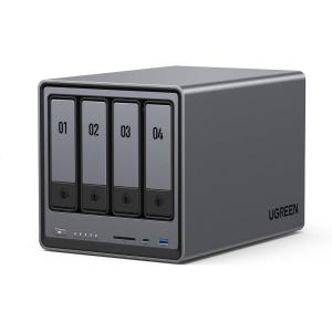 imageUGREEN NASync DXP2800 2Bay Desktop NAS Intel N100 Quadcore CPU 8GB DDR5 RAM 25GbE 2X M2 NVMe Slots 4K HDMI Network Attached Storage DisklessDXP4800 4Bay