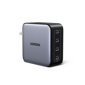 imageUGREEN Nexode 100W GaN USB C Wall Charger 4Port TypeC Fast Charger Compatible with MacBook ProAir Dell XPS iPhone 171615 Series Galaxy S25S24 Pixel 109 iPad Air Steam Deck