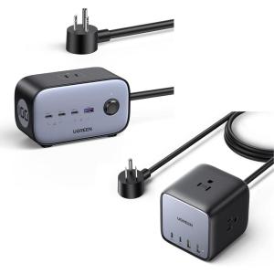 imageUGREEN Nexode 100W USB C Charging Station and 65W USB C Charging Station DigiNest GaN 7in1 USB C Power Strip for Home and Office with 6ft Extension Cord