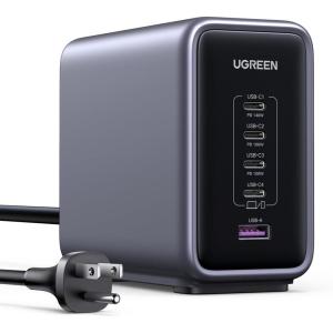 imageUGREEN Nexode 300W GaN USB C Charger 5Port Desktop Charging Station Compatible with MacBook ProAir Dell XPS iPhone 171615 Series Galaxy S25S24 Pixel 109 iPad AirPro Steam Deck