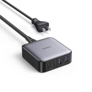 imageUGREEN Nexode 65W GaN USB C Charging Station 4Port Desktop Charger with 2 USBC and 2 USBA for iPhone 171615 Galaxy S25S24 Ultra Pixel 109 iPad Pro MacBook ProAir Steam Deck