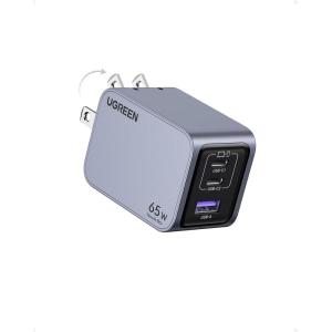 imageUGREEN Nexode Pro 65W GaN USB C Wall Charger 3Port Mini Compact Foldable PPS Fast Charger for MacBook ProAir Pixelbook Dell XPS iPhone 171615 Series Galaxy S25S24 Ultra Pixel 109