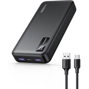 imageUGREEN Power Bank 20000mAh 225W Portable Charger USB C InputampampOutput PD 30 Fast Charging Battery Pack with Digital Display for iPhone 16151413 Galaxy S24S23 Pixel 8 ipad LG etc Black